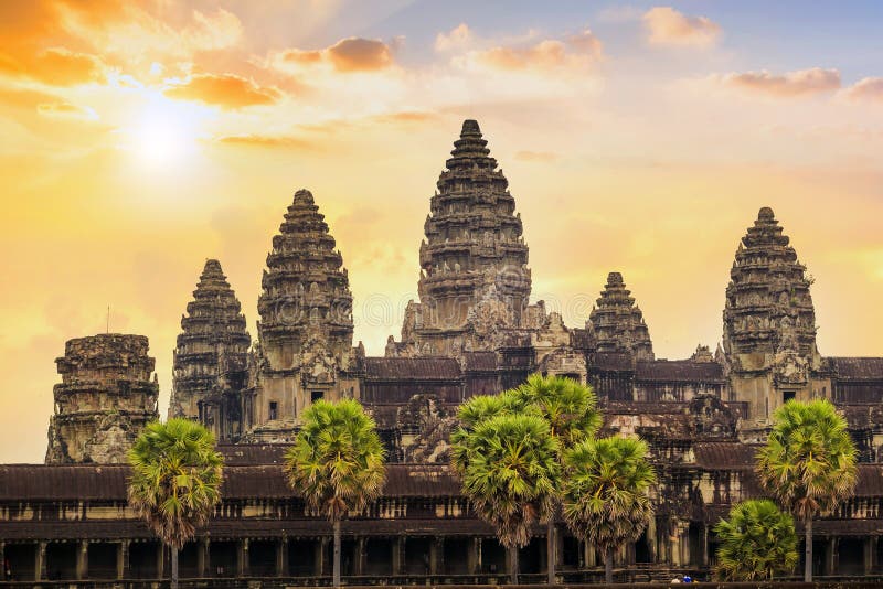 Beautiful sunrise at Ankor Wat, Siem Reap, Cambodia. Beautiful sunrise at Ankor Wat, Siem Reap, Cambodia